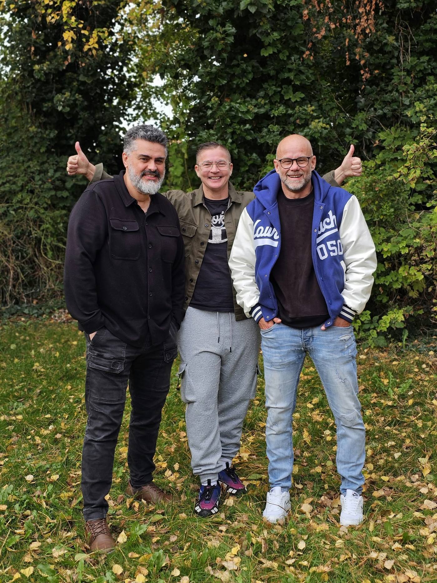 Hamid El Hami en Ethan met een samenwerkingspartner